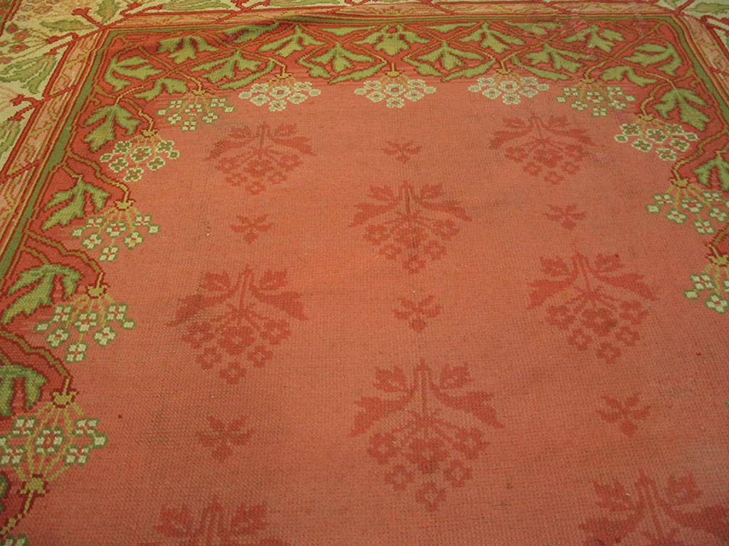 Early 20th Century Donegal Art Nouveau Carpet ( 9'1
