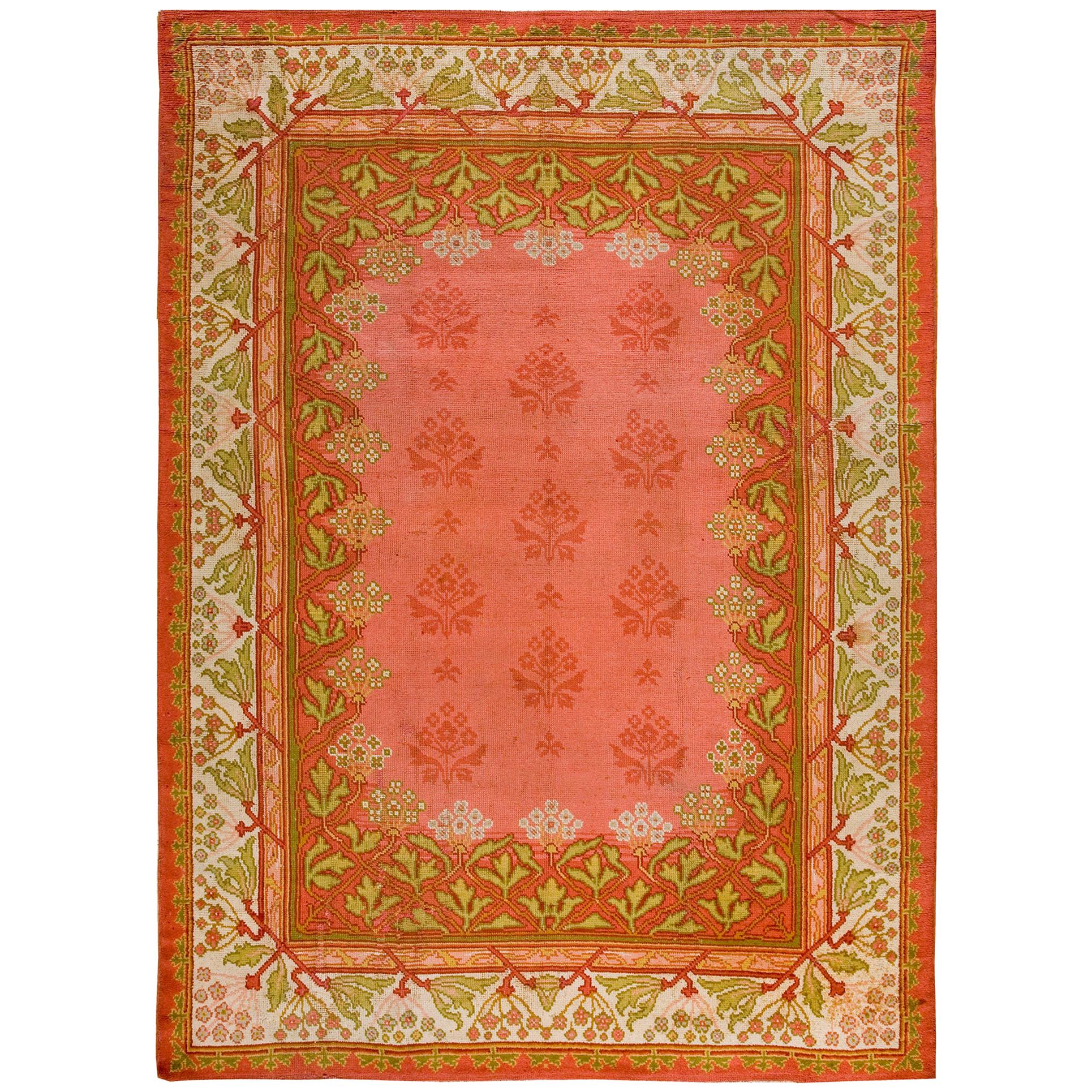 Early 20th Century Donegal Art Nouveau Carpet ( 9'1" x 12'6" - 277 x 382 ) For Sale
