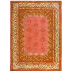 Antique Early 20th Century Donegal Art Nouveau Carpet ( 9'1" x 12'6" - 277 x 382 )