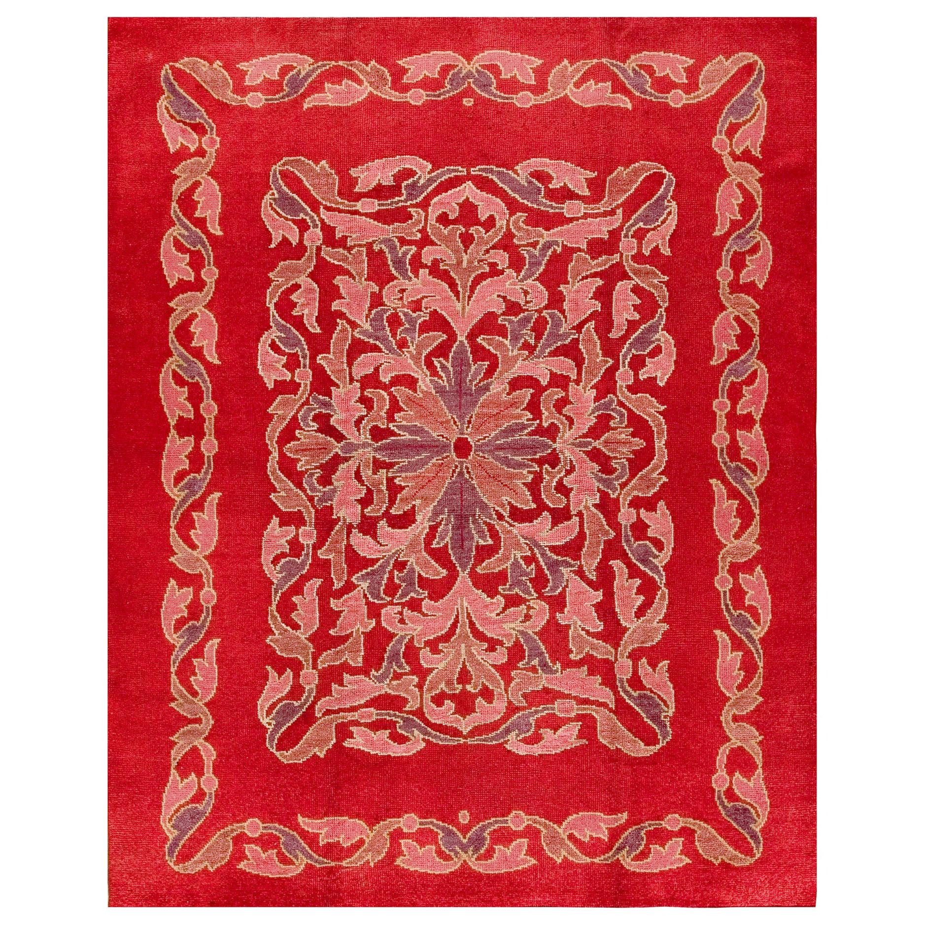 Early 20th Century Irish Donegal Arts & Crafts Carpet ( 7'8" x 9'8" - 234 x 295)