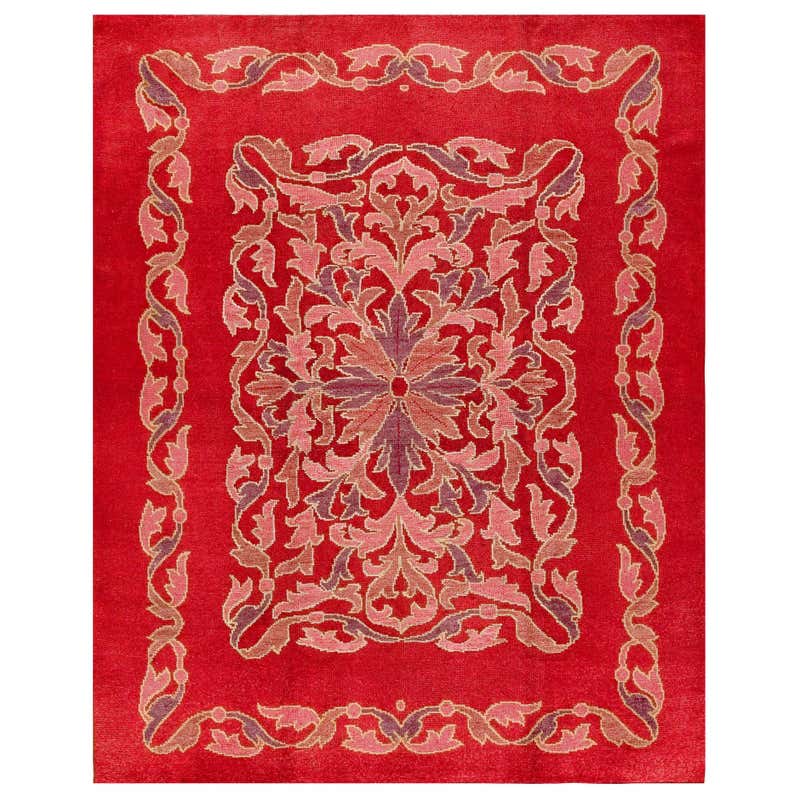 Irish Arts and Crafts Celtic Dun Emer Guild Rug Carpet, circa 1900 For ...