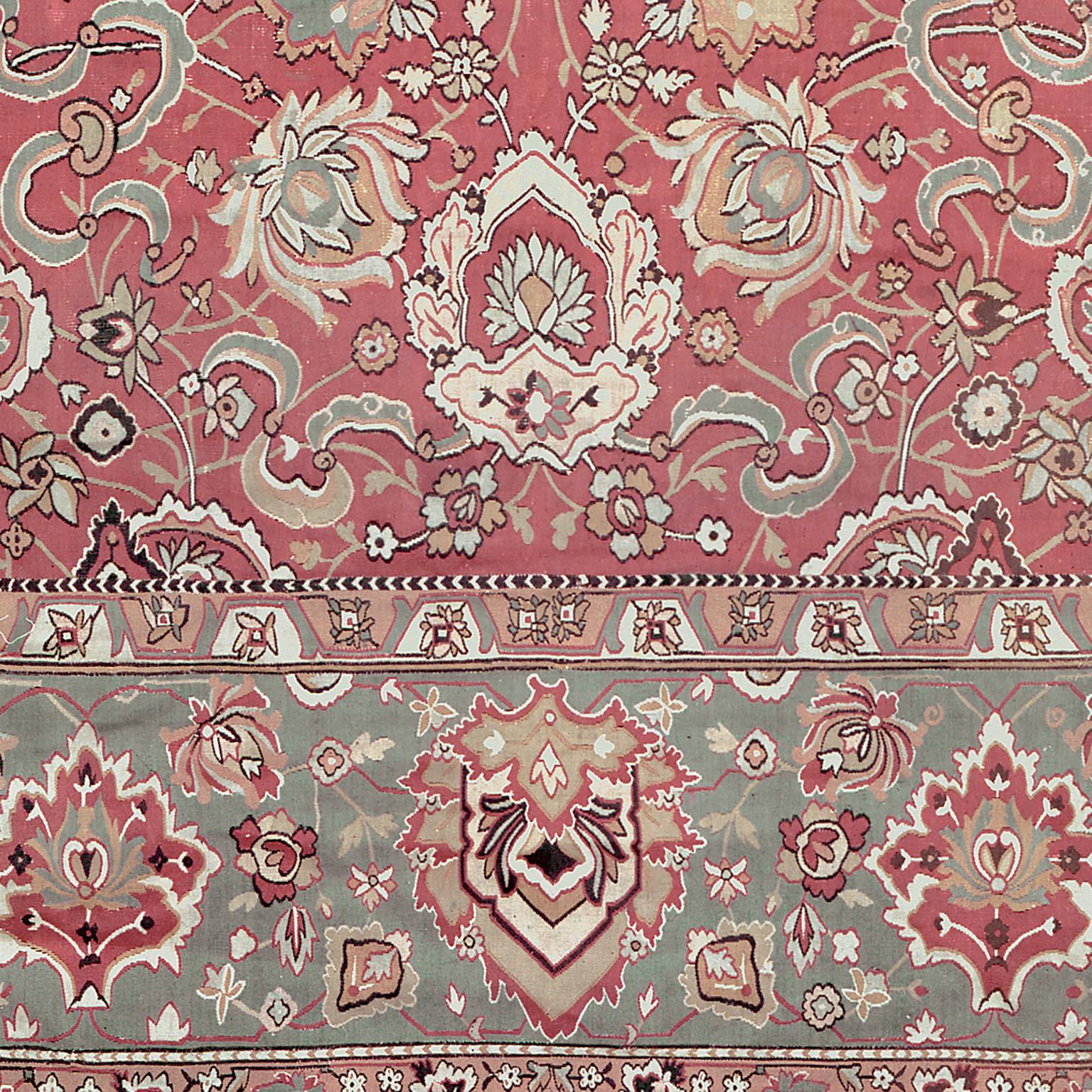 French Provincial Antique European Flatweave Rug For Sale