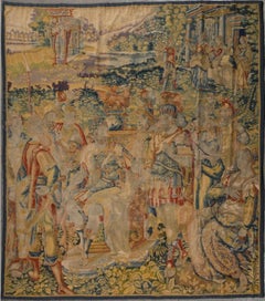 Antique European Flemish Tapestry with Roman Narrative Pictorial - Rug & Kilim