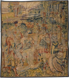 Antique European Flemish Tapestry with Roman Narrative Pictorial - Rug & Kilim