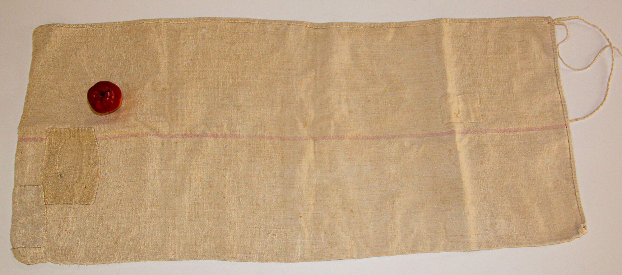 Antique European French Heavy Organic Linen Grain Sack, circa 1930s For Sale 10