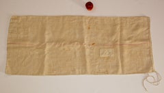 Antique European French Heavy Organic Linen Grain Sack, circa 1930s