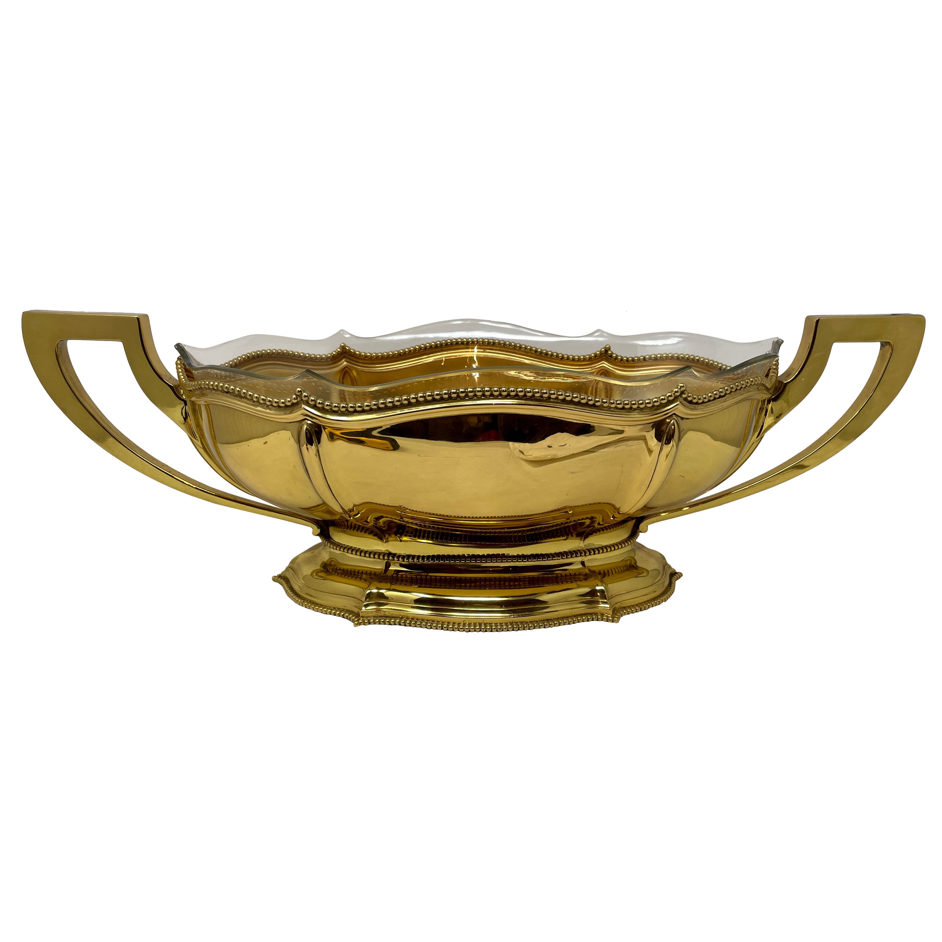 Centre de table européen ancien en argent doré, vers 1890 en vente