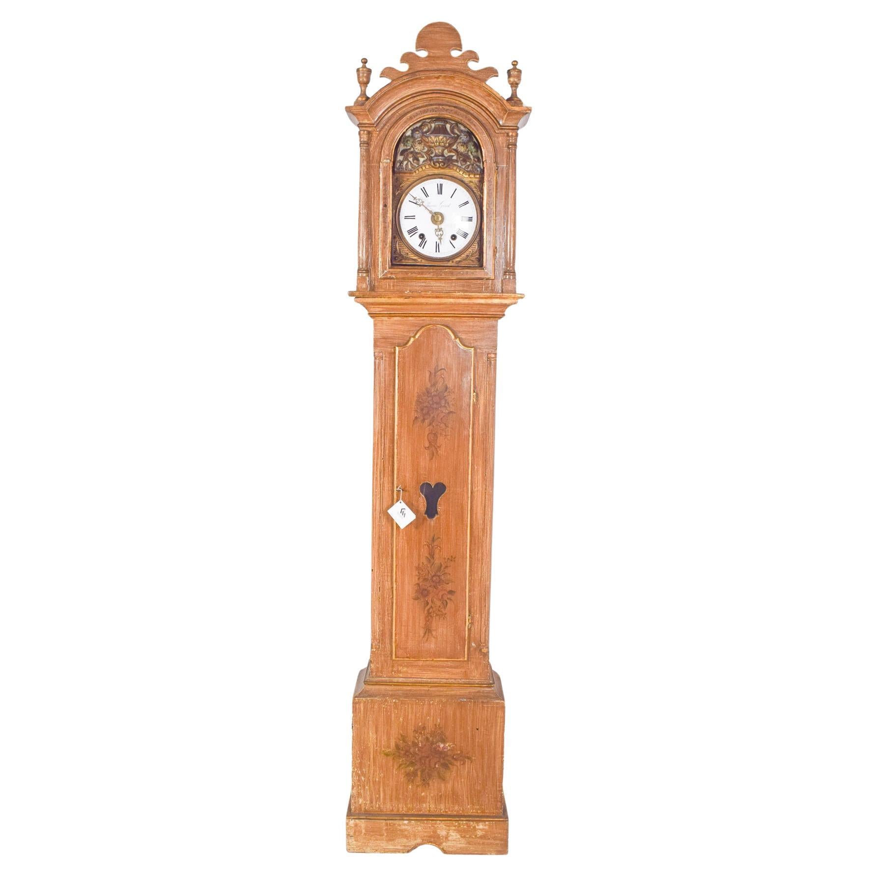 Antique European Grandfather Clock by Jérémie Girod