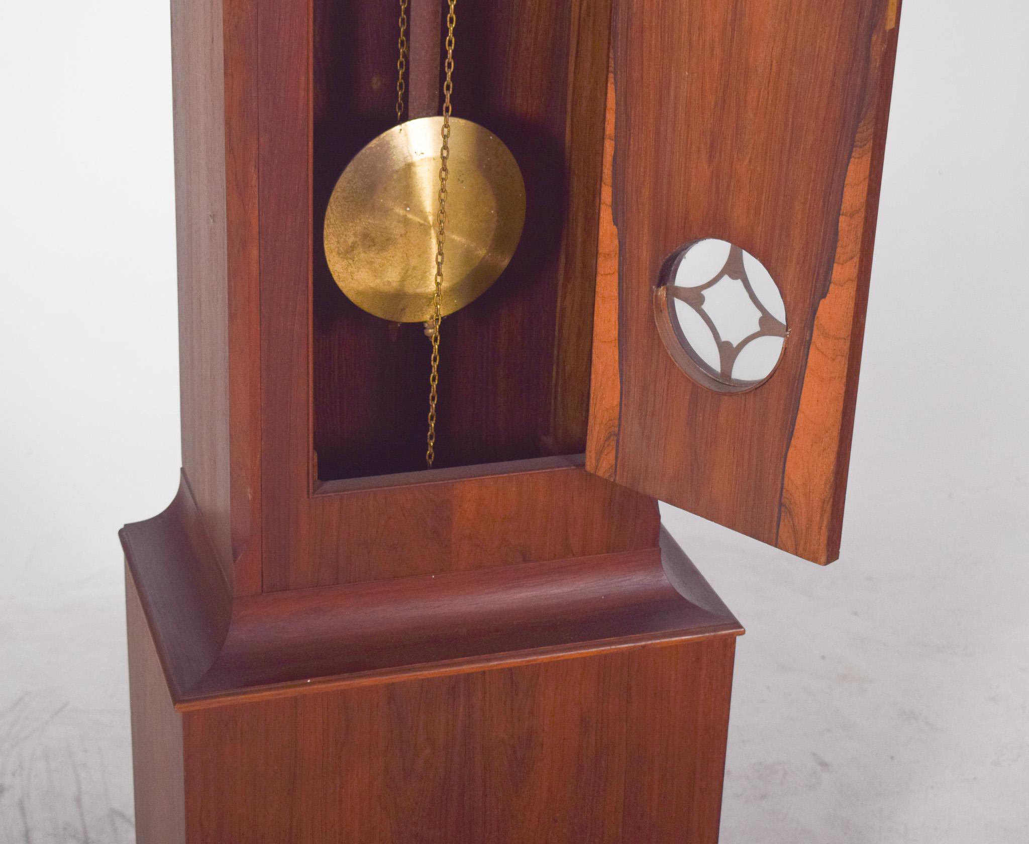 Metal Antique European Grandfather Clock For Sale