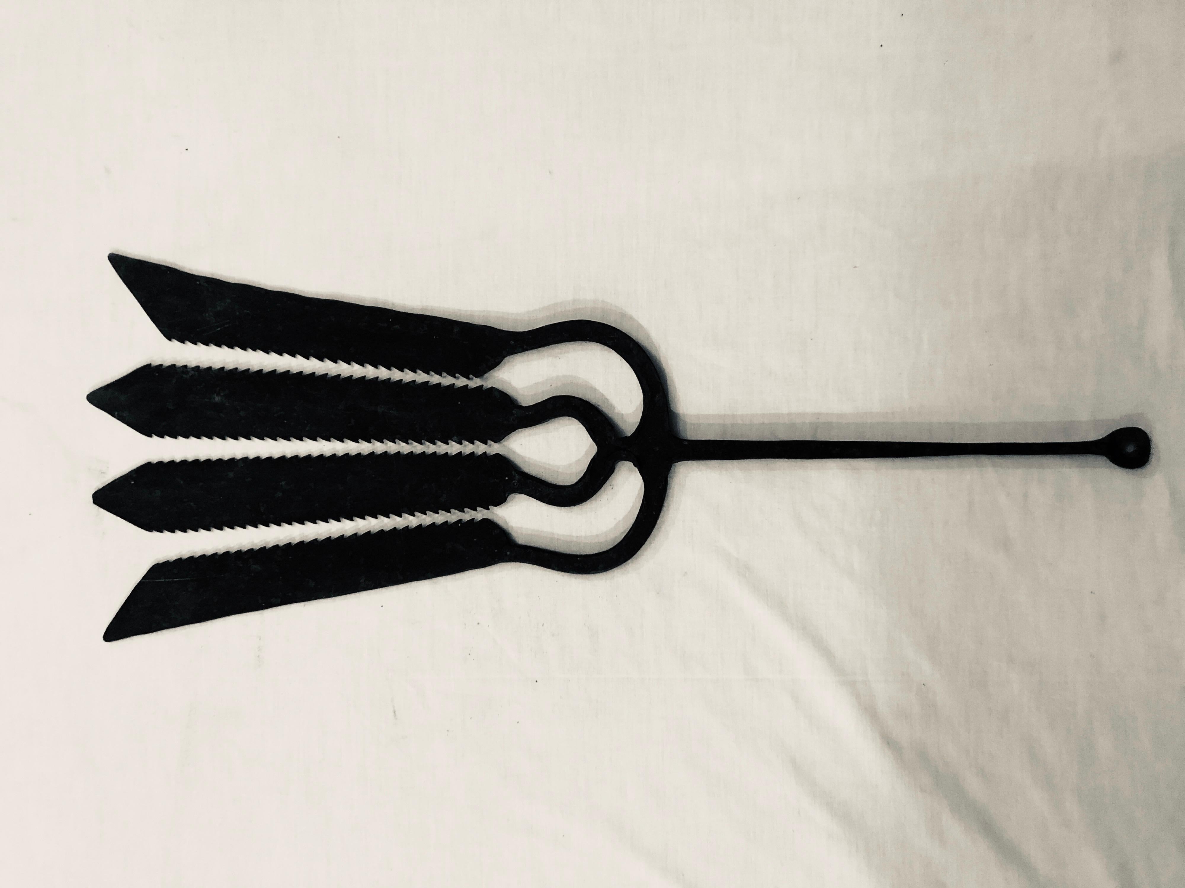 Antique European Hand Forged Eel Spear Collection, Group of 7 3