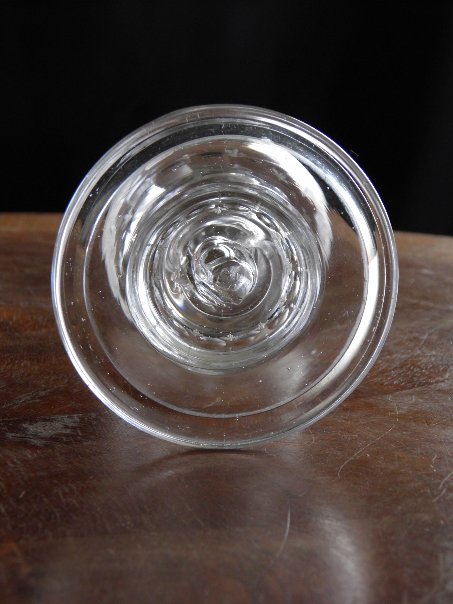 Antique European Historical Crystal Glass Goblet Augustus Rex, 18th Century 4