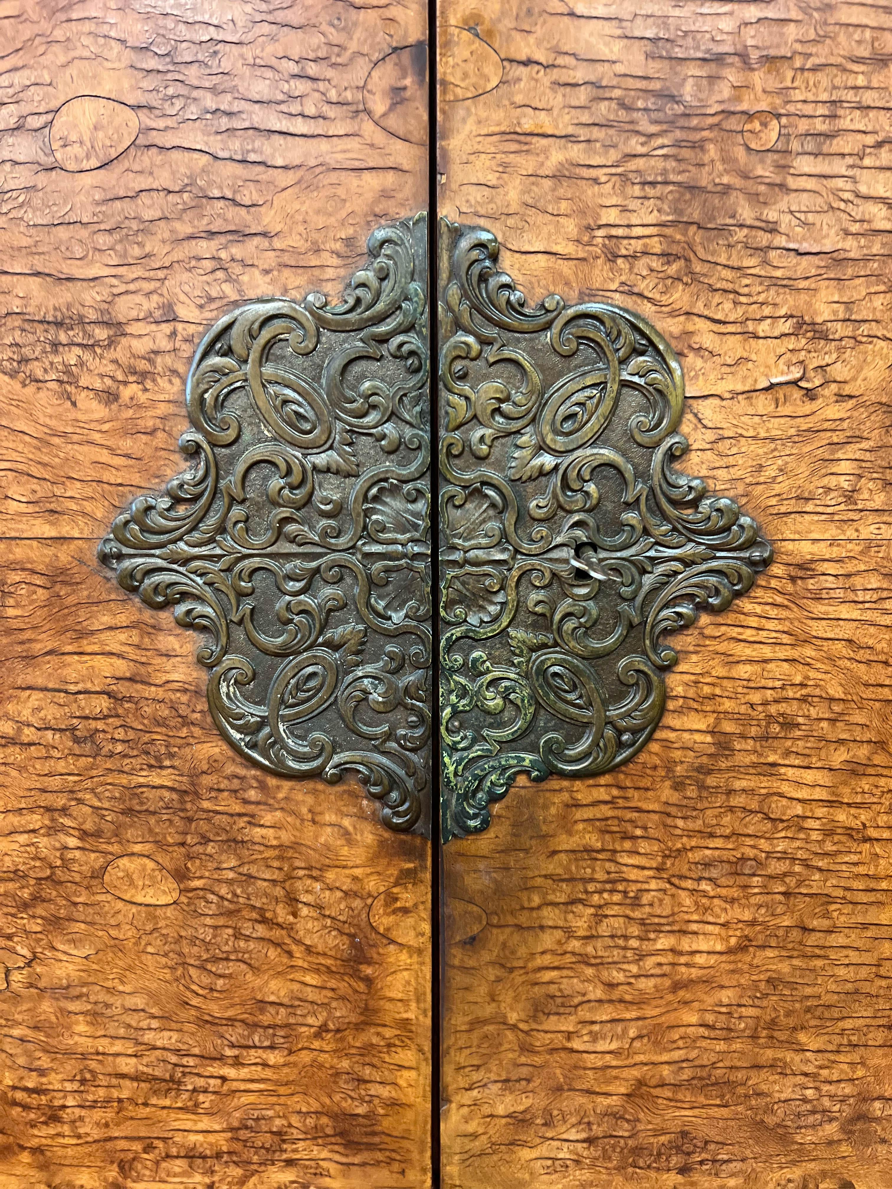 Antique European Iberian Cabinet with Barley Twist Legs For Sale 2