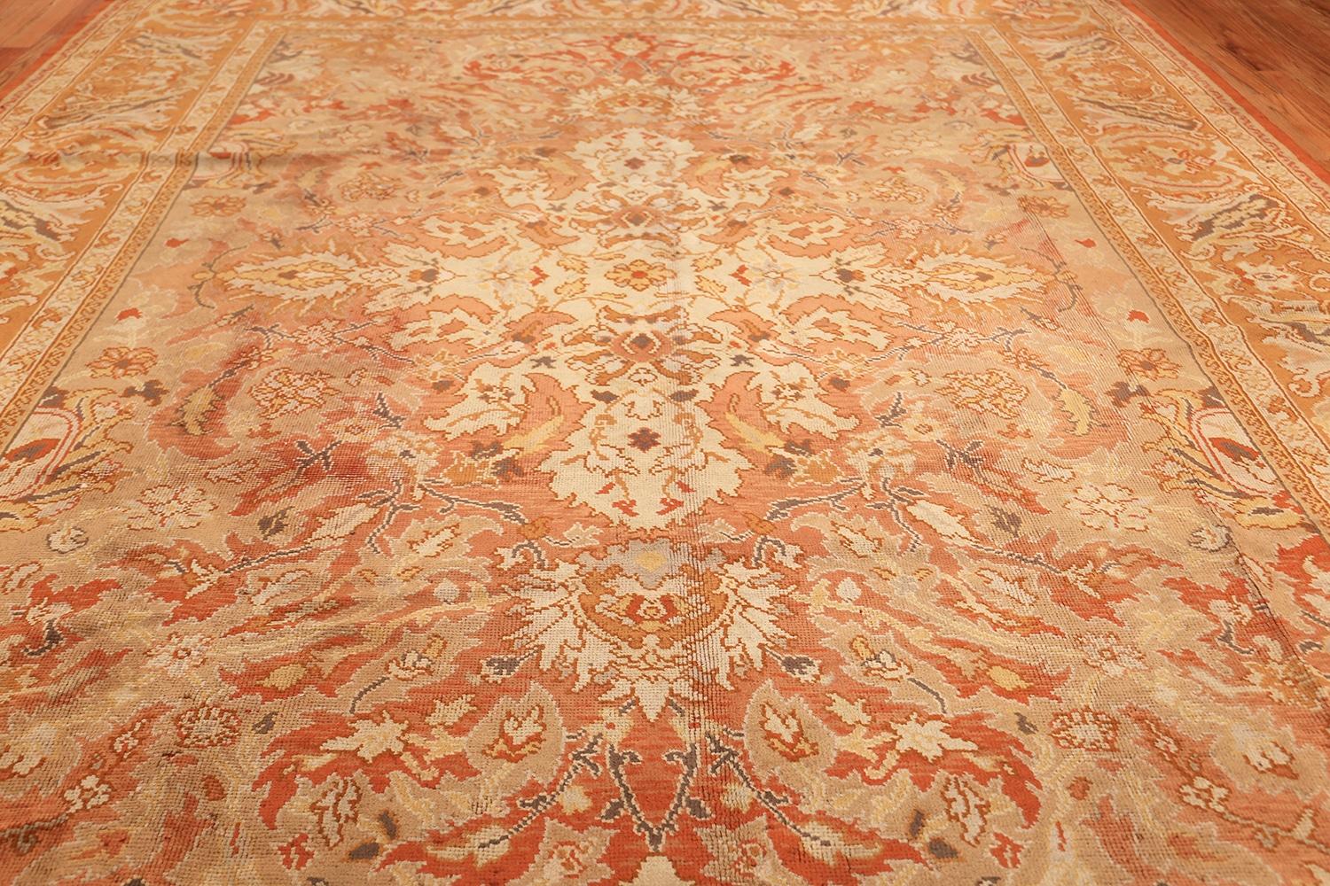 Hand-Knotted Antique European Irish Donegal Rug. 10 ft 1 in x 13 ft  For Sale