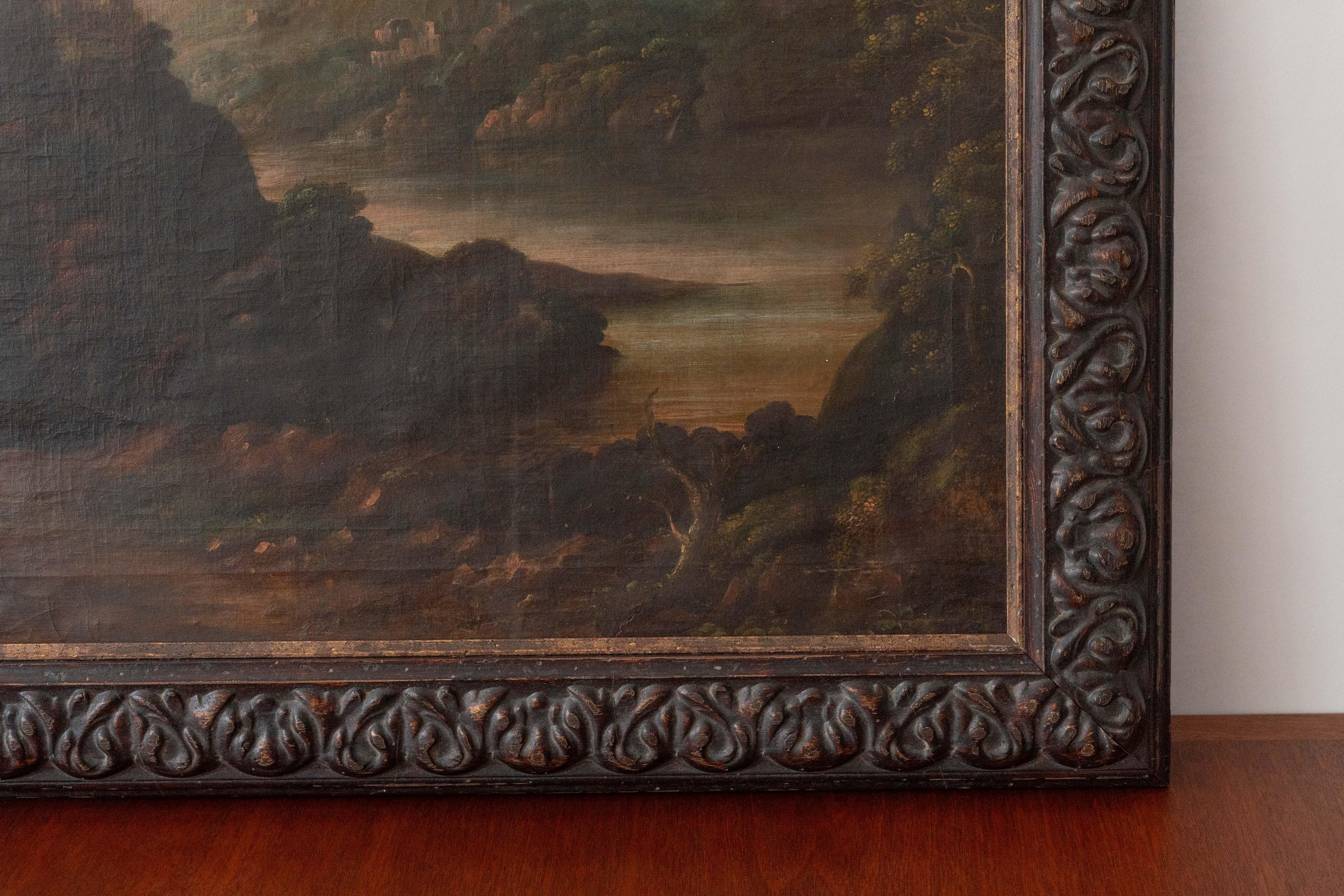 Antique European Landscape Painting For Sale 1