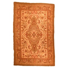Tappeto antico europeo a punta d'ago 4'9'' x 7'6''