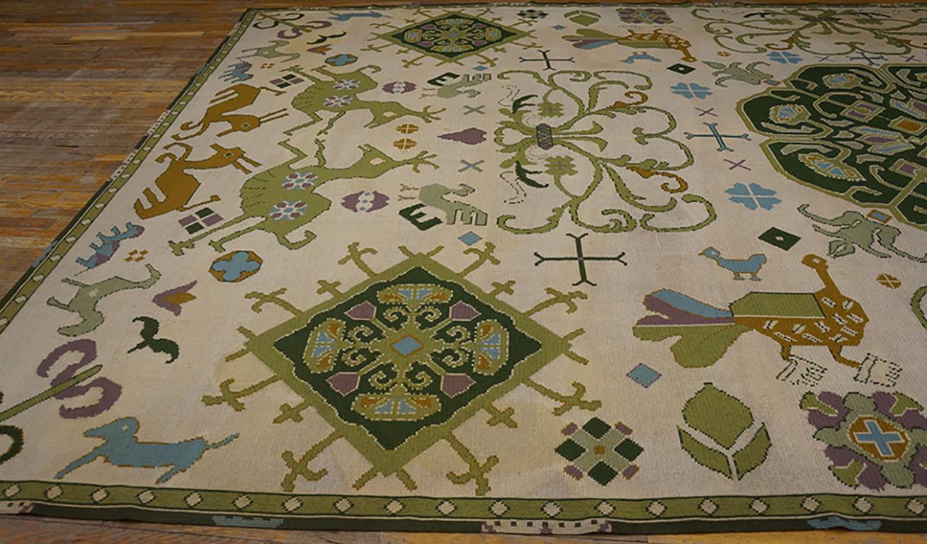 Antique European Needlepoint 11' 0