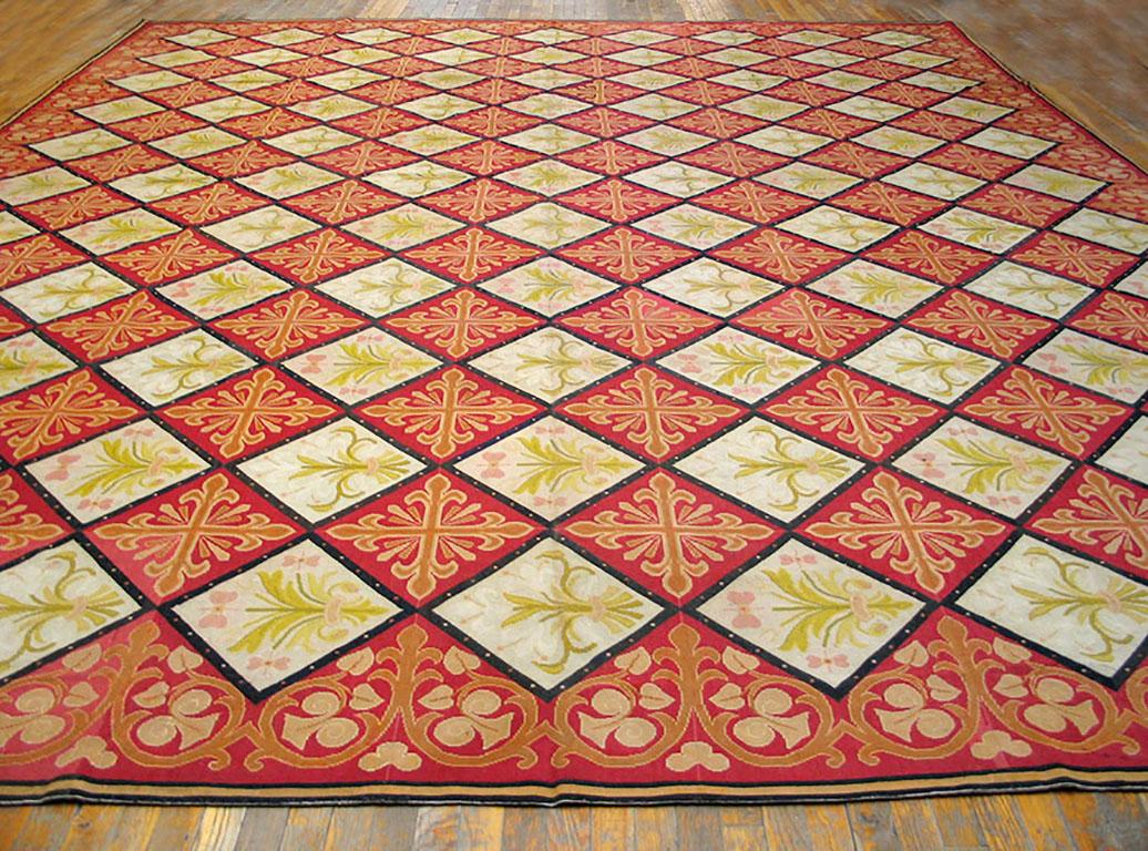 19th Century French Needlepoint Carpet ( 13'8