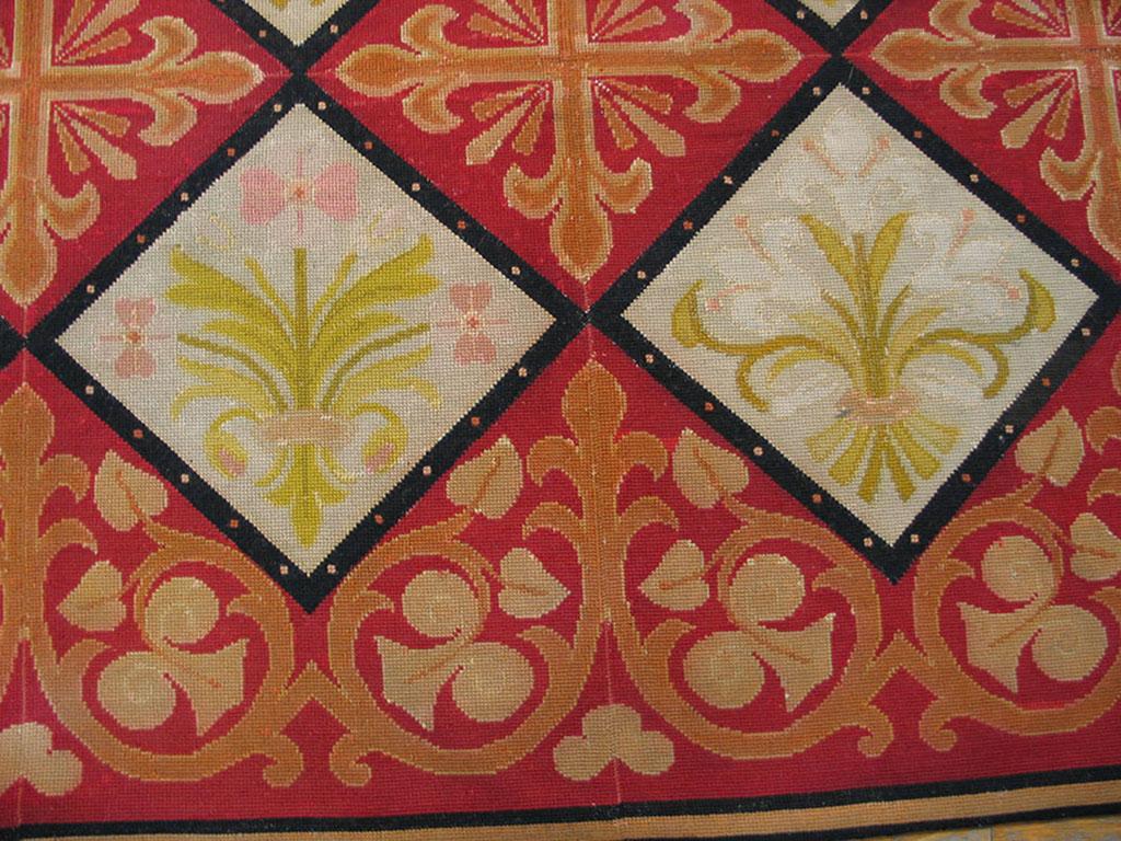 19th Century French Needlepoint Carpet ( 13'8