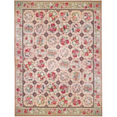 Antique 19th Century English Needlepoint Carpet ( 17'4" x 24'3" -528 x 739 )