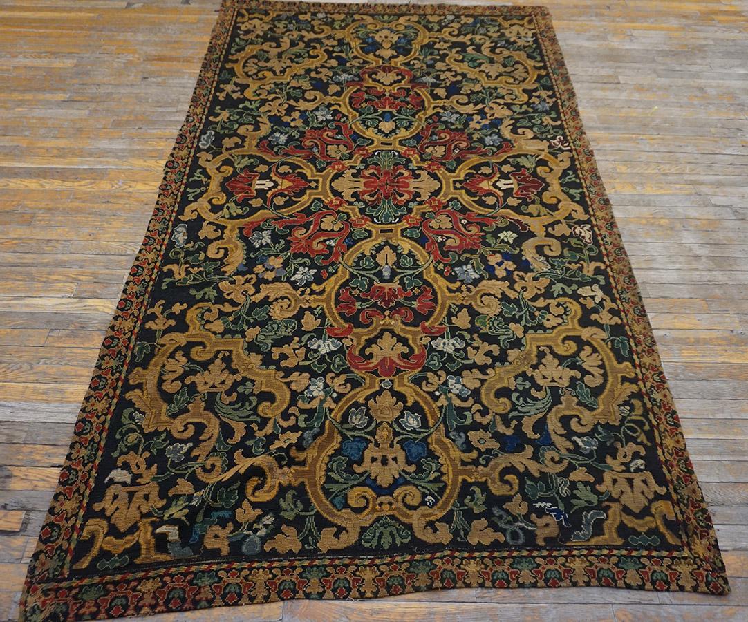 Französischer Nadelspitze-Teppich aus der Mitte des 18. Jahrhunderts ( 5' x 8 8'' - 152 x 264 ) (Barock) im Angebot