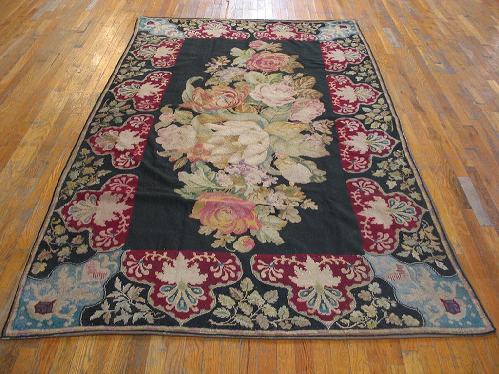 19th Century French Needlepoint Carpet ( 5'2