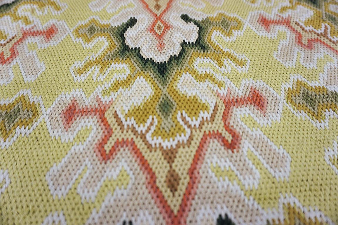 Cotton 19th Century French Needlepoint Carpet ( 8' x 10'2