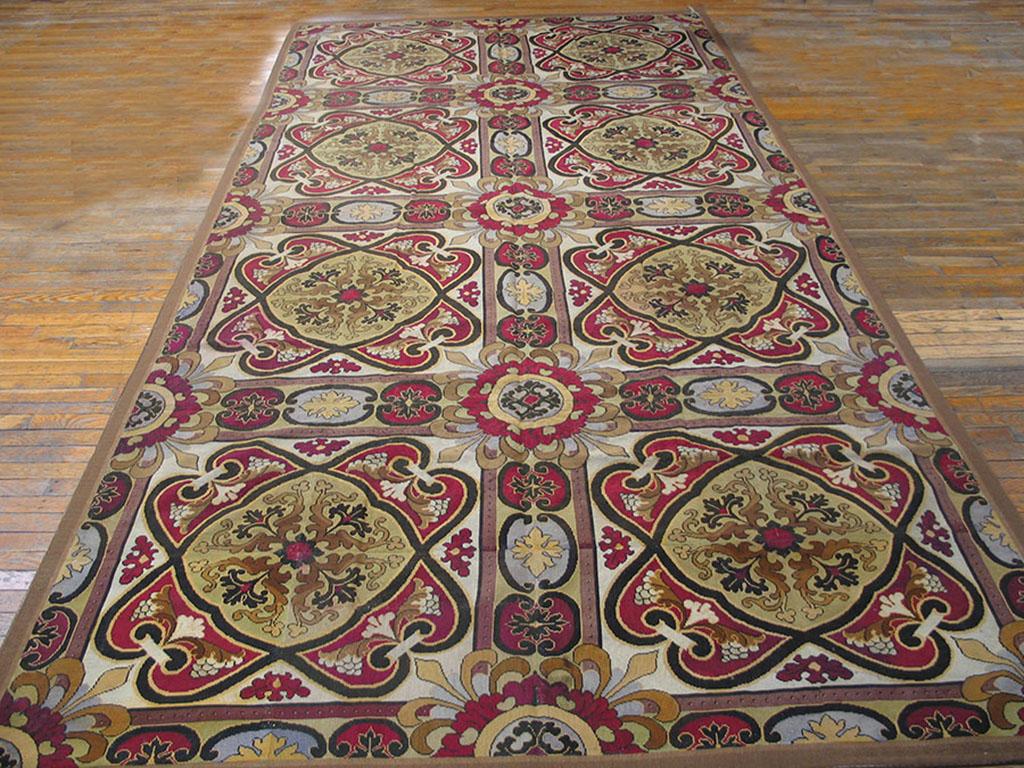Englischer Nadelspitze-Teppich aus dem 19. Jahrhundert ( 6'4