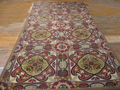 Englischer Nadelspitze-Teppich aus dem 19. Jahrhundert ( 6'4" x 13'6" - 193 x 412 )