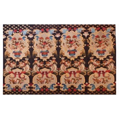 Antique European Needlepoint Rug 8' 8" x 10' 5"