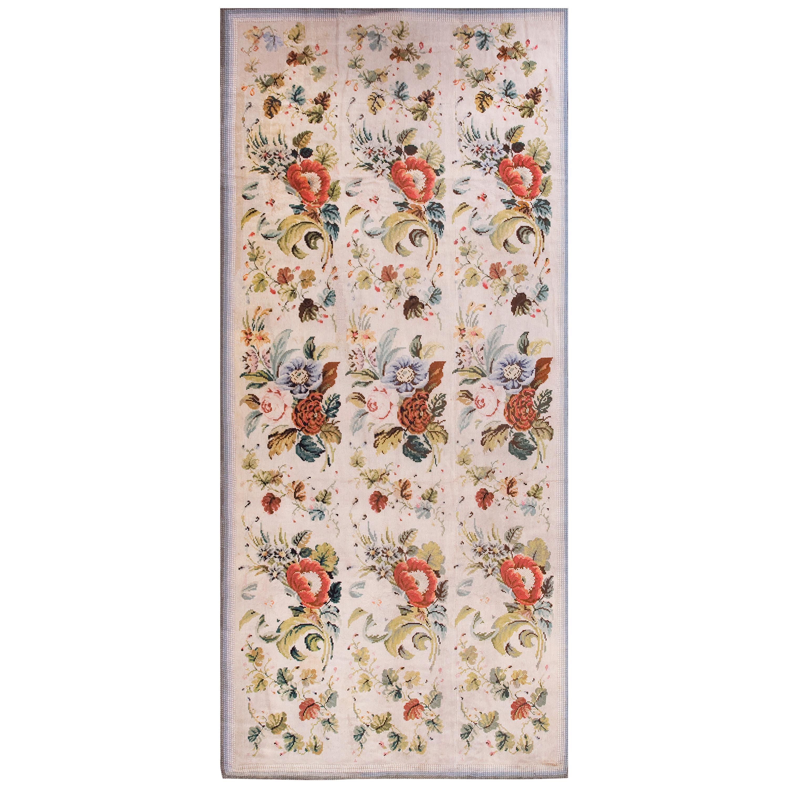 19th Century English Needlepoint Carpet ( 5'9" x 12'8 - 175 x 386 )