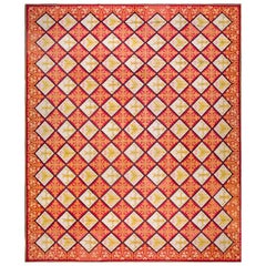 Antique 19th Century French Needlepoint Carpet ( 13'8" x 16'10" - 417 x 513 )