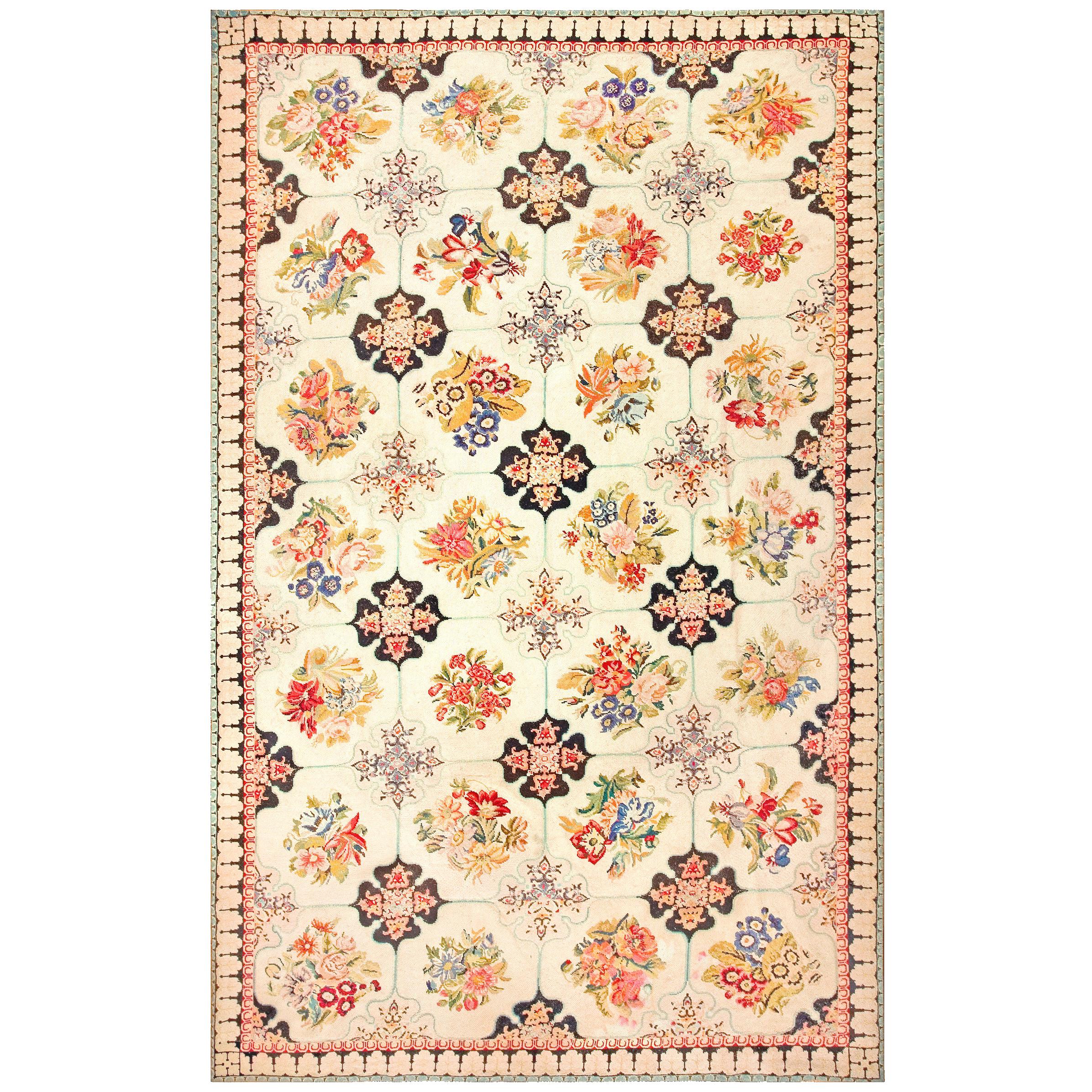 19th Century English Needlepoint Carpet ( 9' x 14'8" - 274 x 447 )