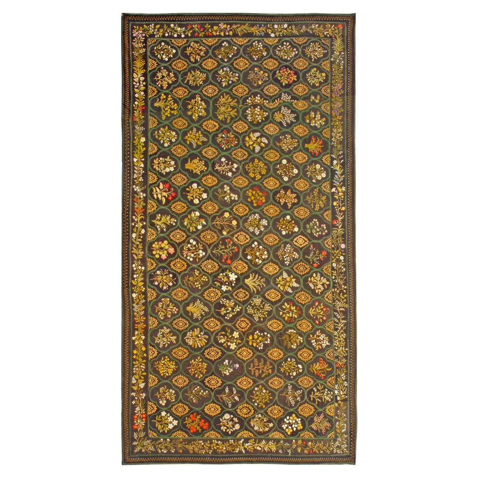 Fine Antique English Needlework Rug For Sale at 1stDibs | fine english ...