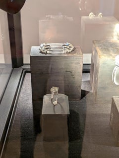 Antiguo anillo europeo de diamantes talla antigua 2,86 ct Platino Art Decó años 20 MXHM