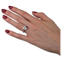 Antique European Old Cut Diamond Ring 2.86 ct Platinum Art Deco 1920s MXHM