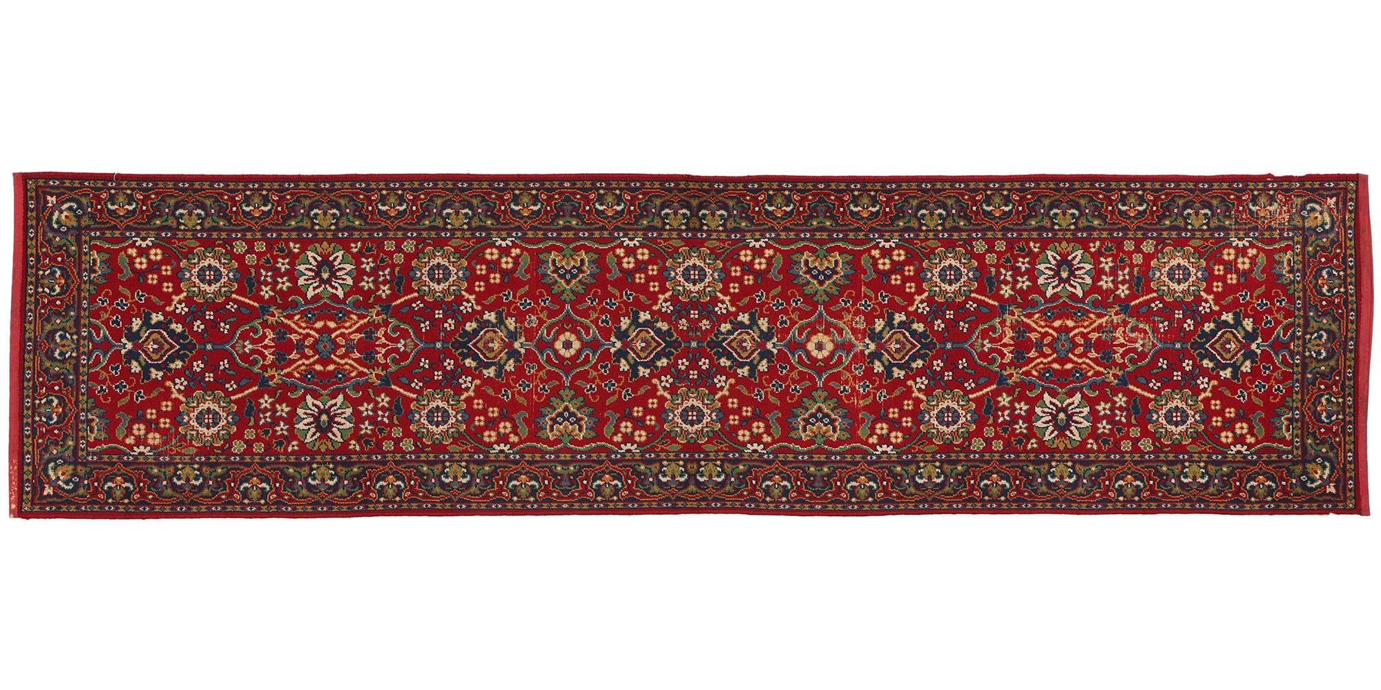 Antiker europäischer persischer geblümter Teppich im Angebot 2