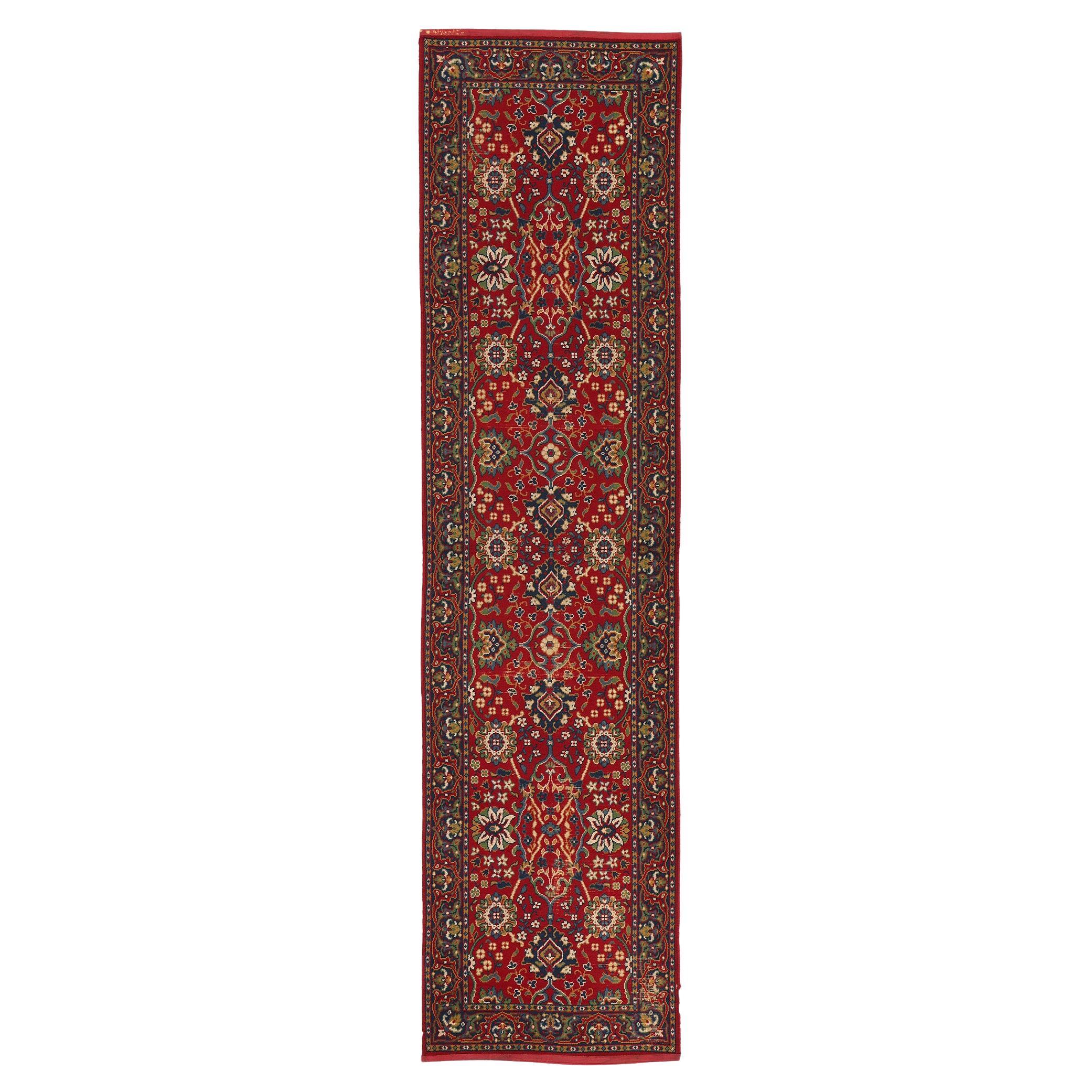 Antiker europäischer persischer geblümter Teppich im Angebot