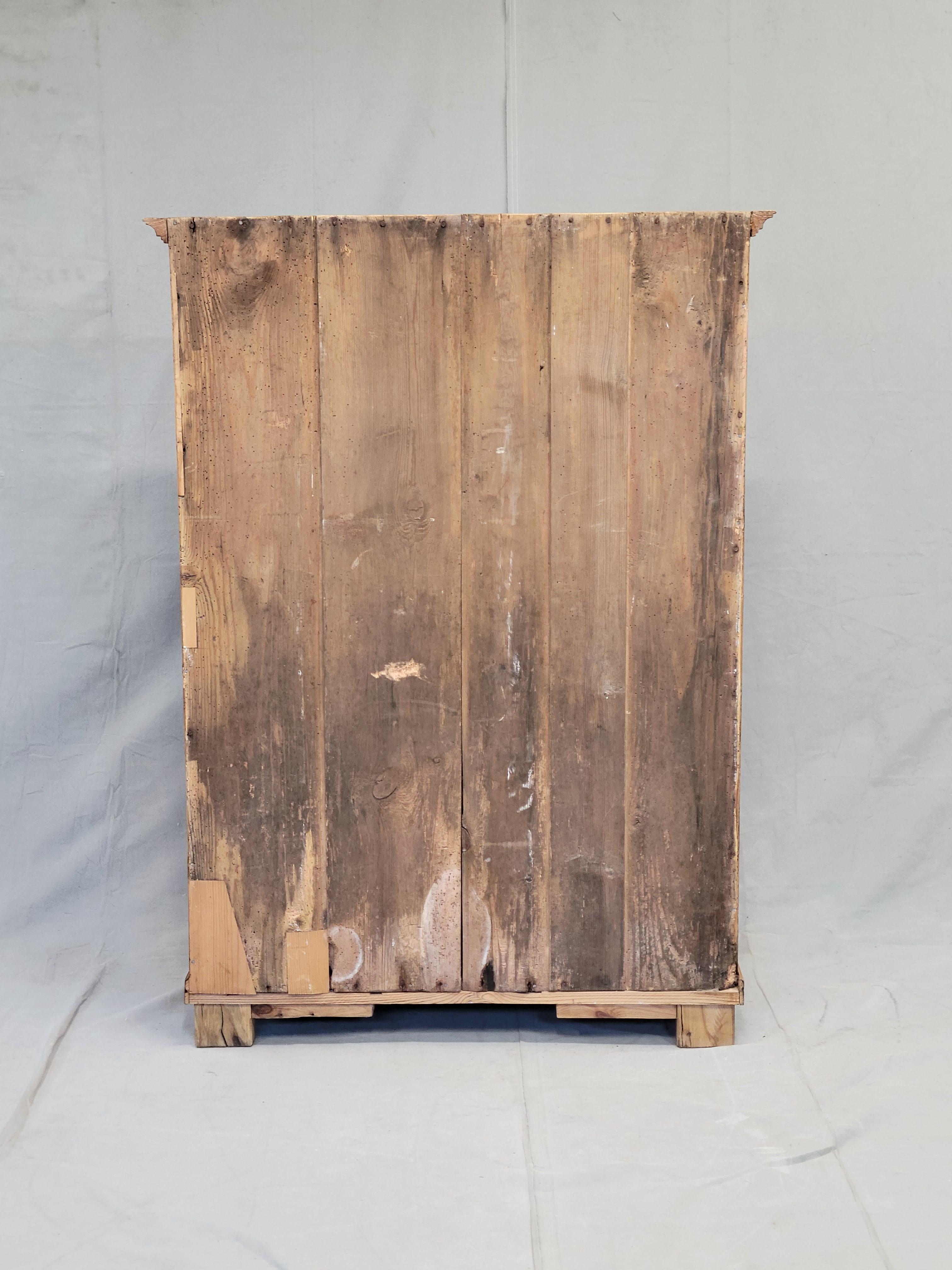 Antique European Pine Locking Pie or Larder Cabinet 6