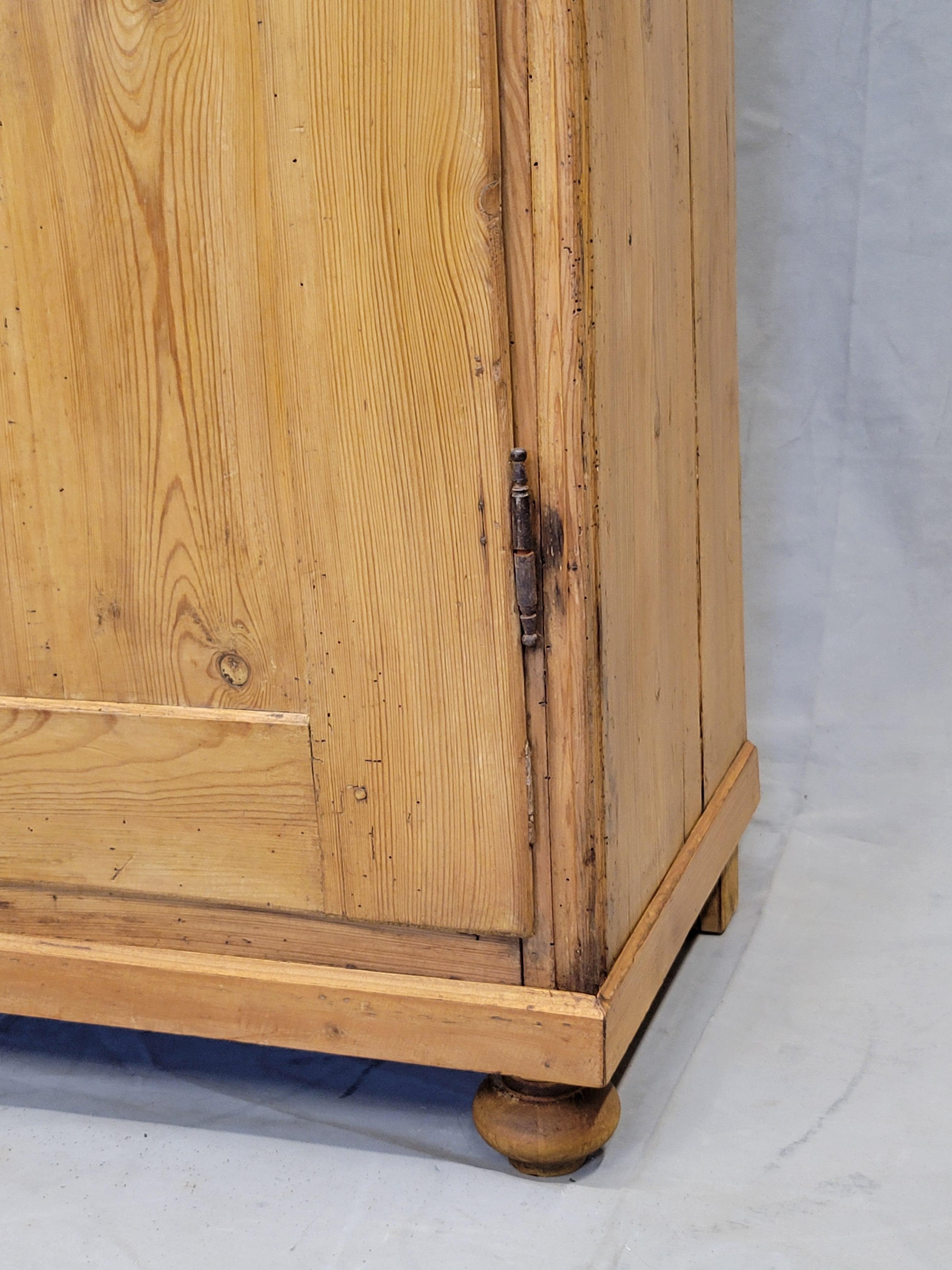 Antique European Pine Locking Pie or Larder Cabinet 7