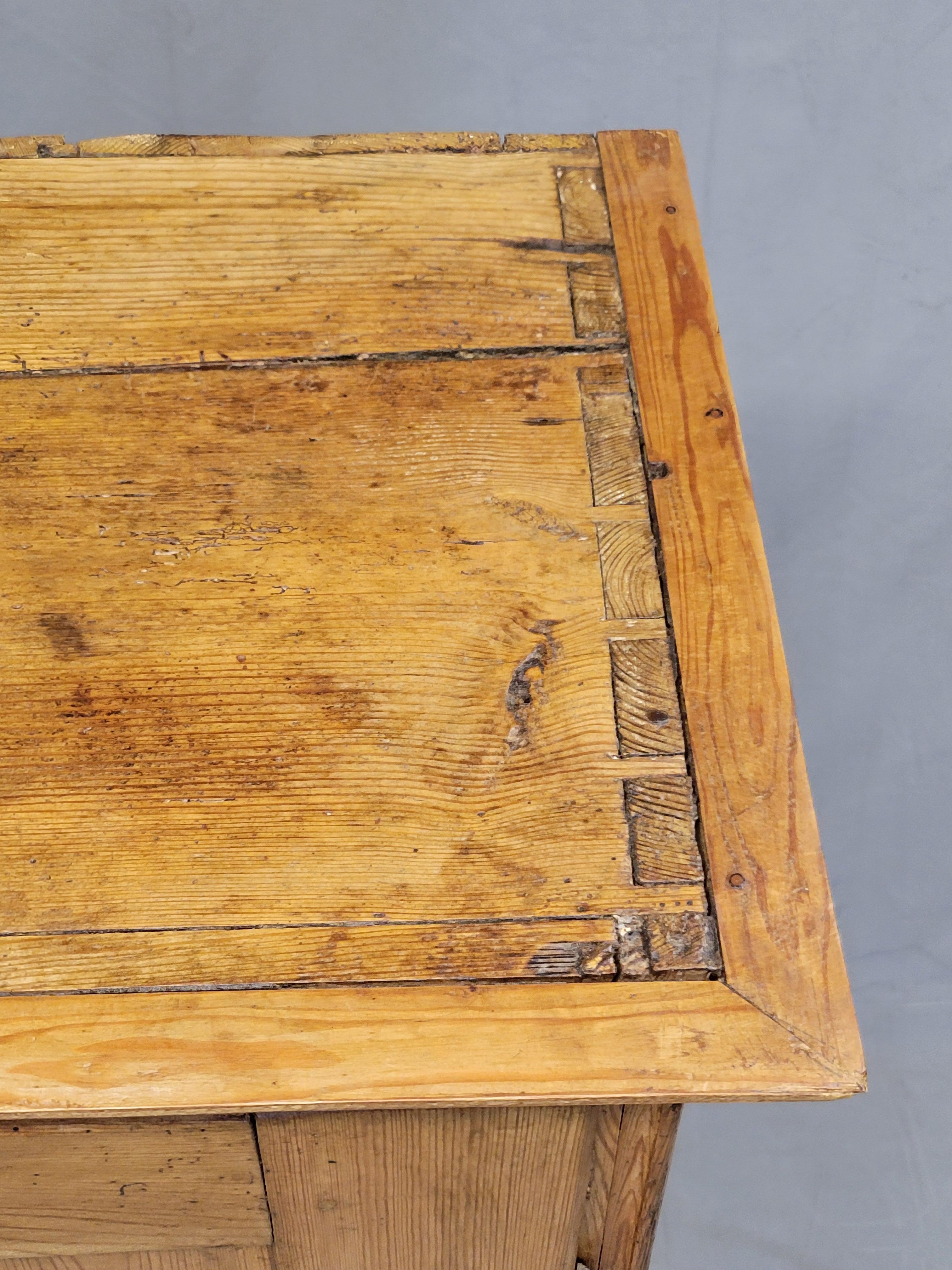 Antique European Pine Locking Pie or Larder Cabinet 2