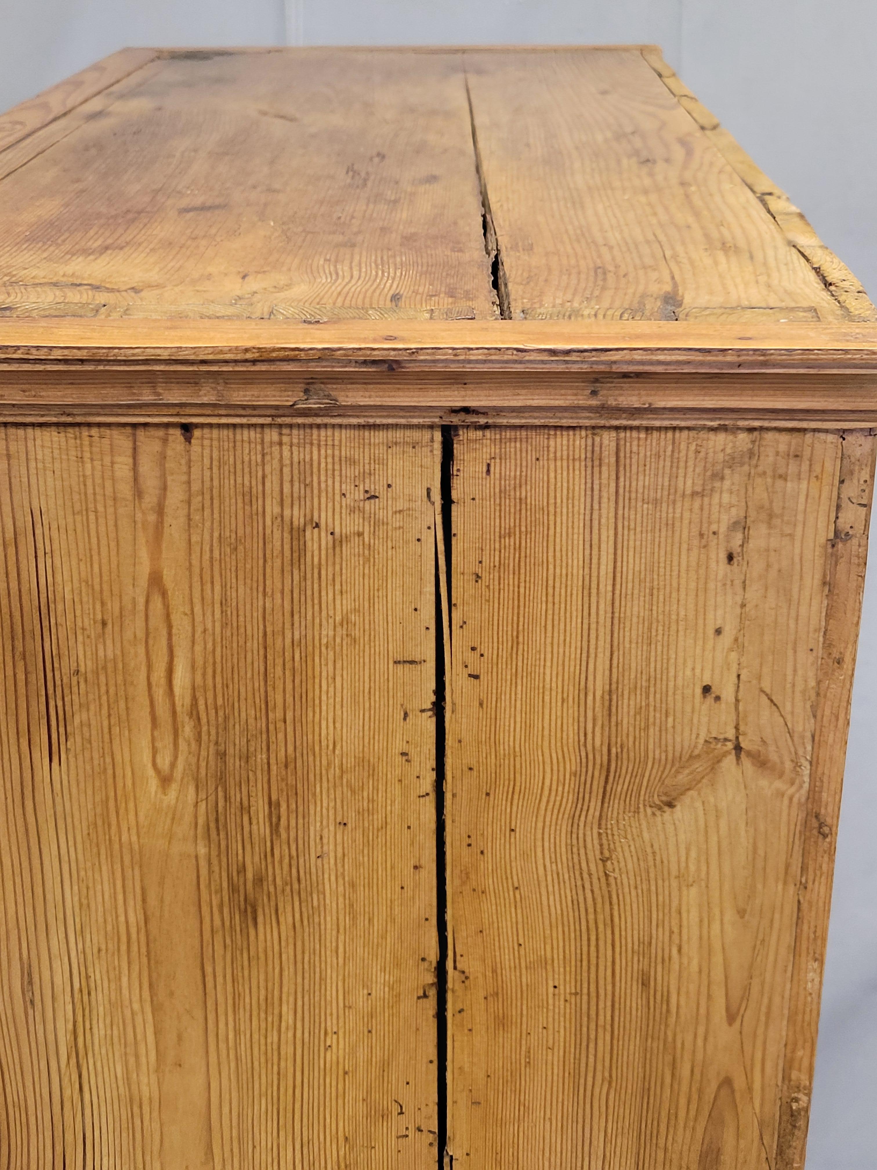 Antique European Pine Locking Pie or Larder Cabinet 3