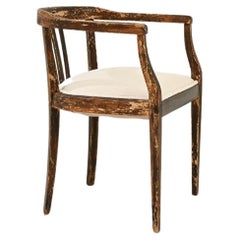 Antique European Round-back Wooden Chair