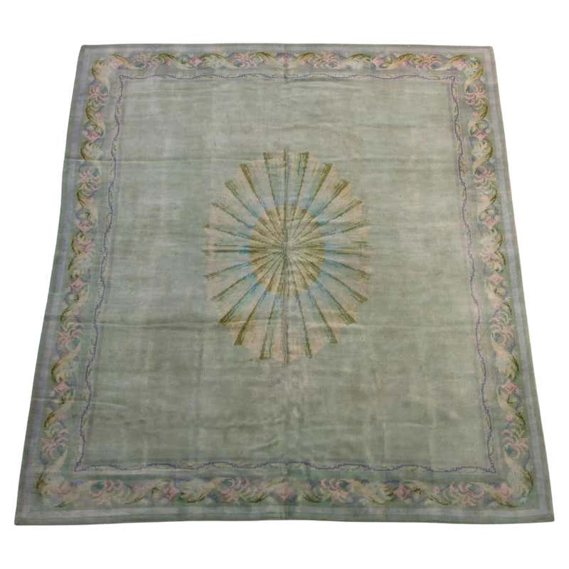 European Design Rug with Floral All-Over Design For Sale at 1stDibs