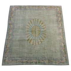 Antiker europäischer Teppich mit Blumenmuster 10'9''x8'9''