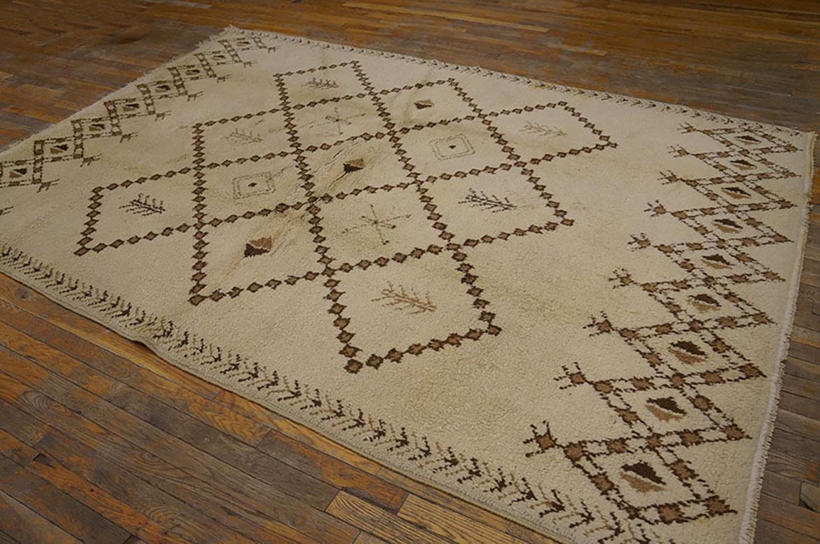 Wool Mid 20th Century Swedish Rya Carpet ( 6' x 8'10