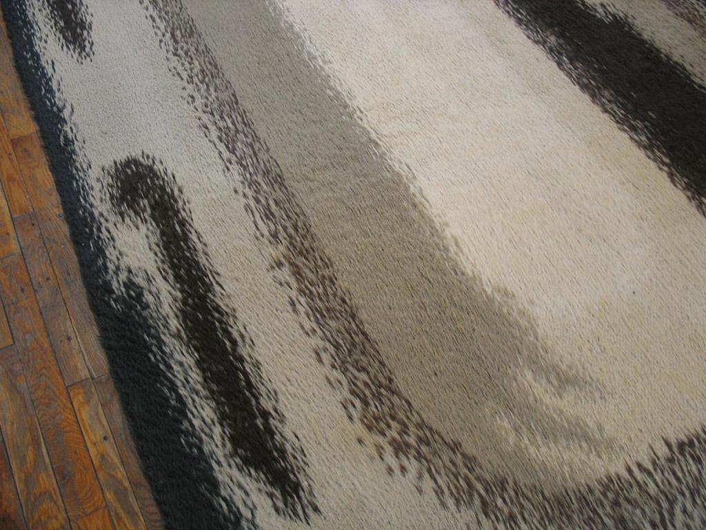 Mid-Century Modern Mid 20th Century Swedish Rya Carpet ( 6' x 9'8