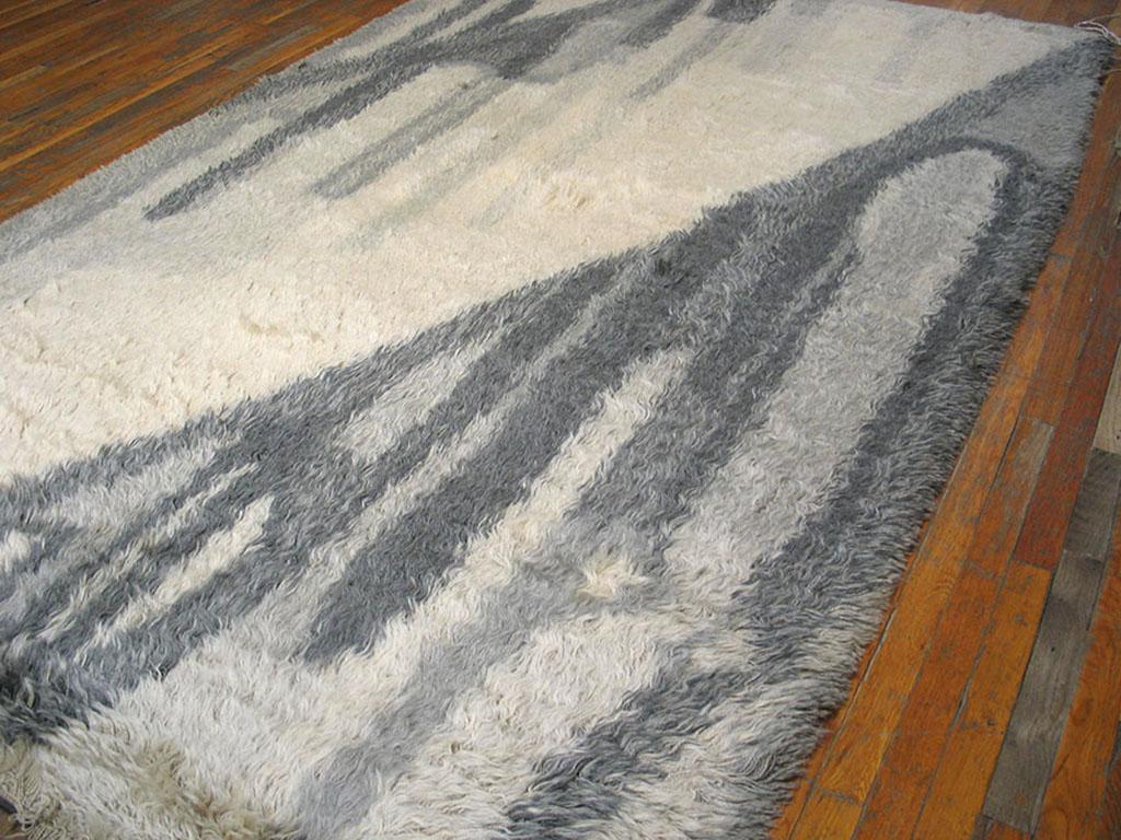 Mid 20th Century Swedish Rya Carpet ( 6' 2
