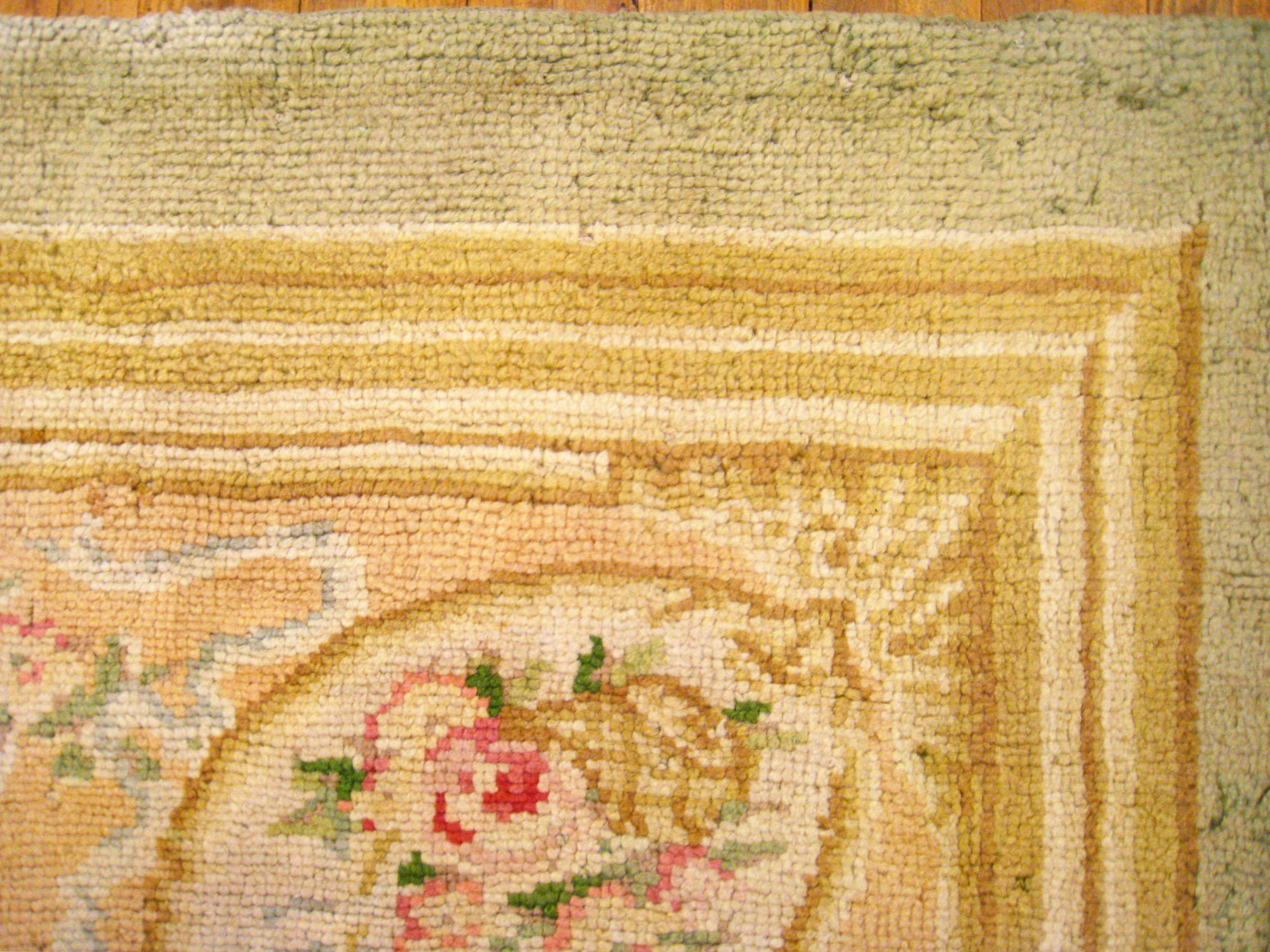 Antique European Savonnerie Oriental Carpet For Sale 2