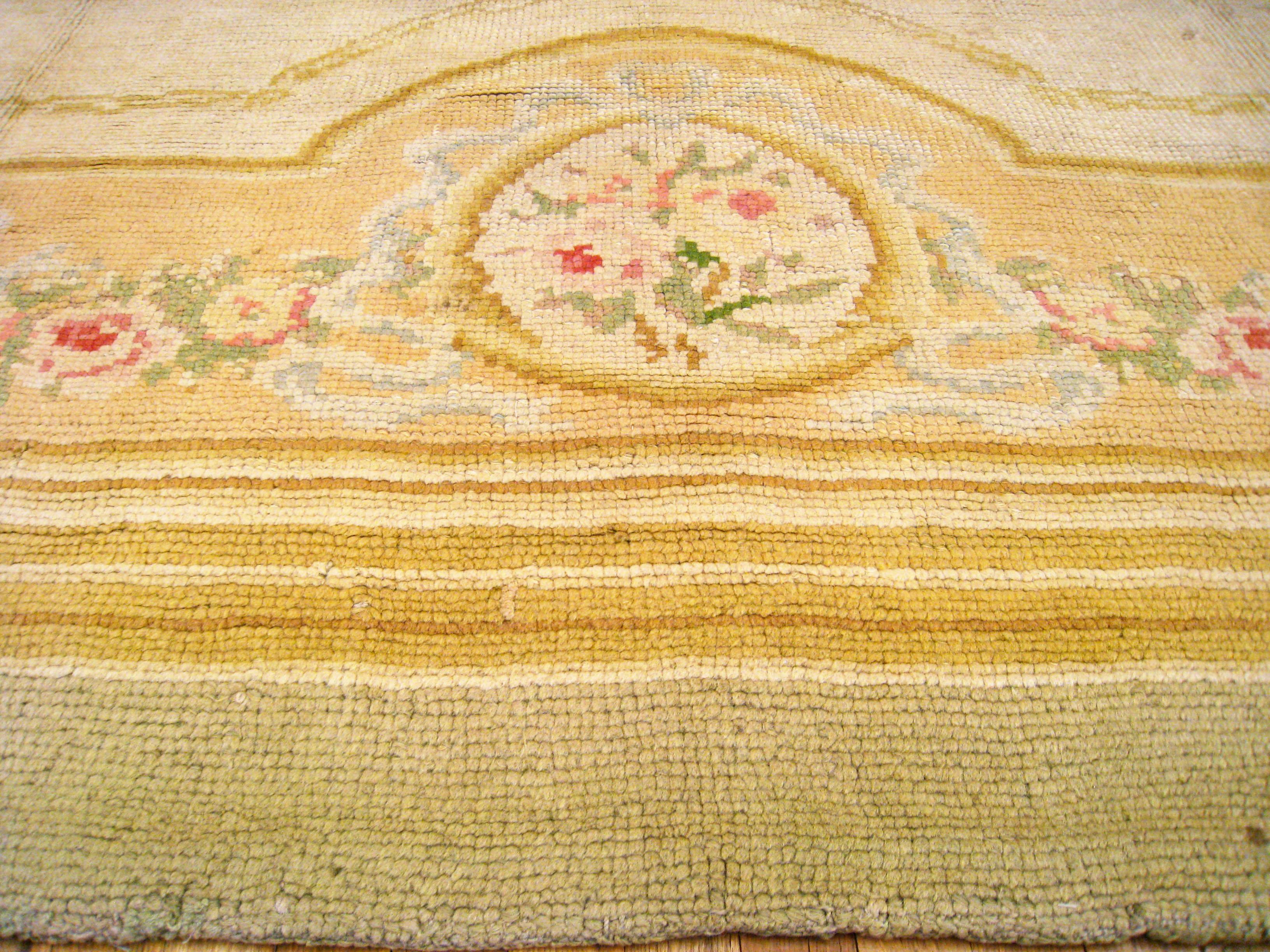 Antique European Savonnerie Oriental Carpet For Sale 3