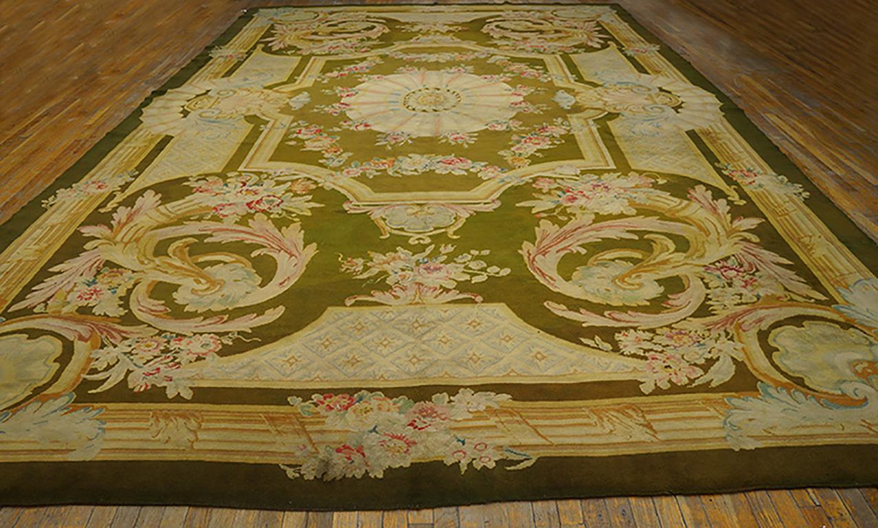 Wool Mid 19th Century French Savonnerie Carpet ( 11'9